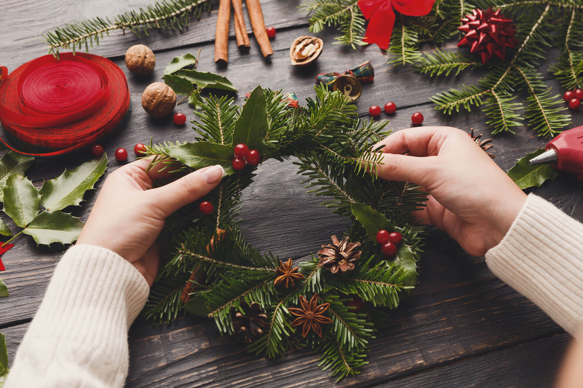 wreath-making-header | Hawkstone Hall & Gardens, & Gym