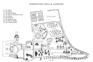 Hawkstone Hall Garden Map