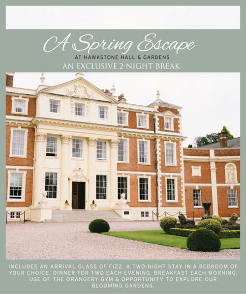 Hawkstone Hall Spring Package